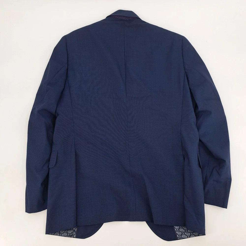Ted Baker Endurance Jay CT Mens 38S Navy Blue Wool Blazer Sport Coat Jacket